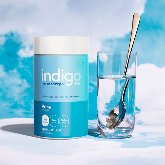 Producto de colágeno índigo